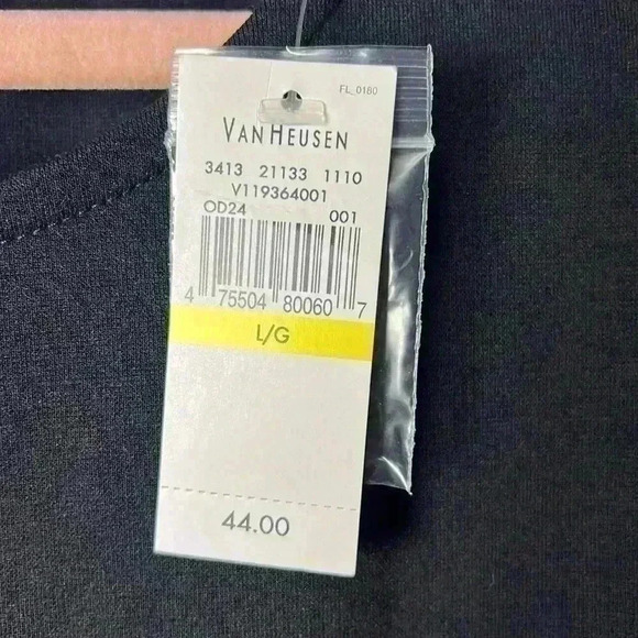 Van Heusen Sleeveless Peplum Top Size Large Black NWT - Picture 3 of 8